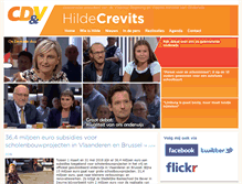 Tablet Screenshot of hildecrevits.be